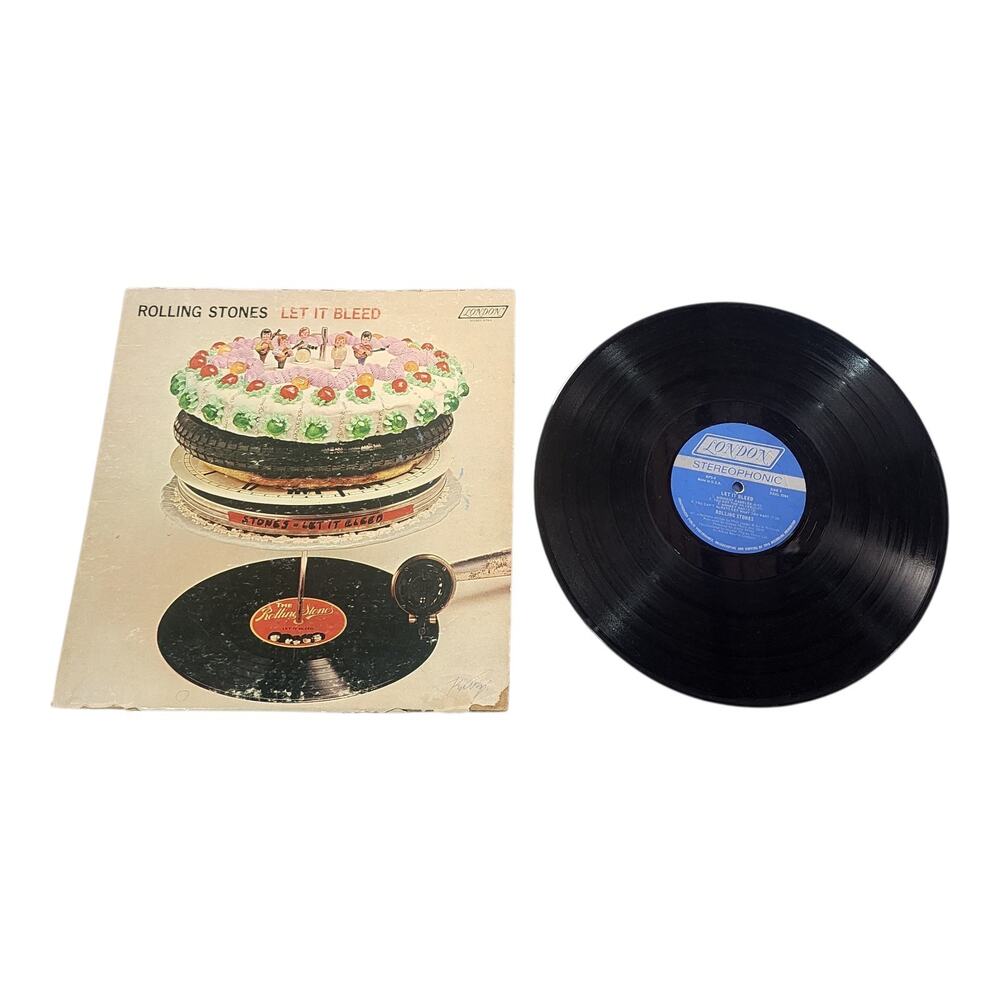 1969 Rolling Stones Let It Bleed LP LONDON No Sleeve